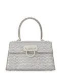 Ferragamo Iconic crystal-embellished tote bag - Silver