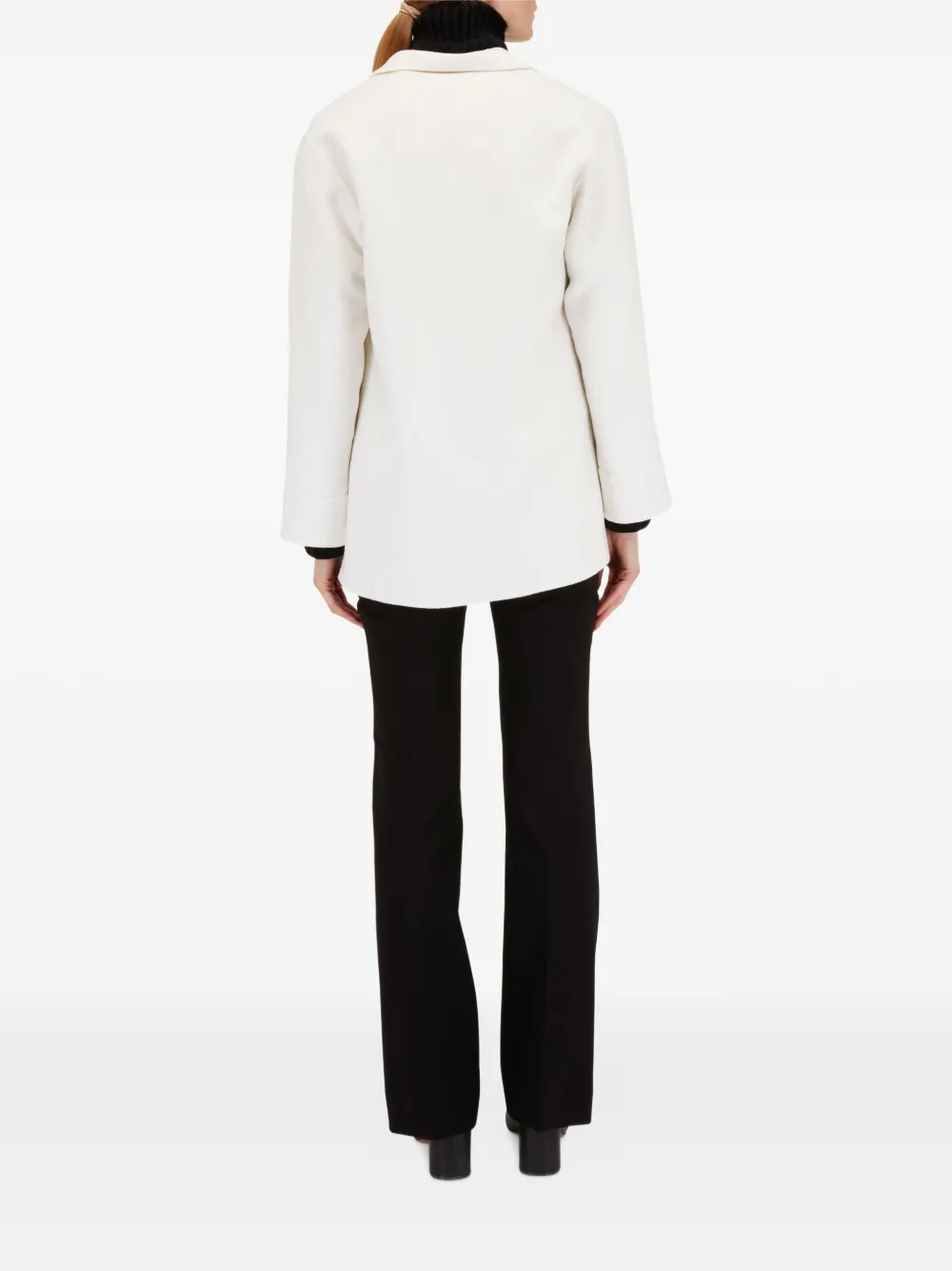 Dorothee Schumacher Flared-leg Stretch-jersey Trousers In Black
