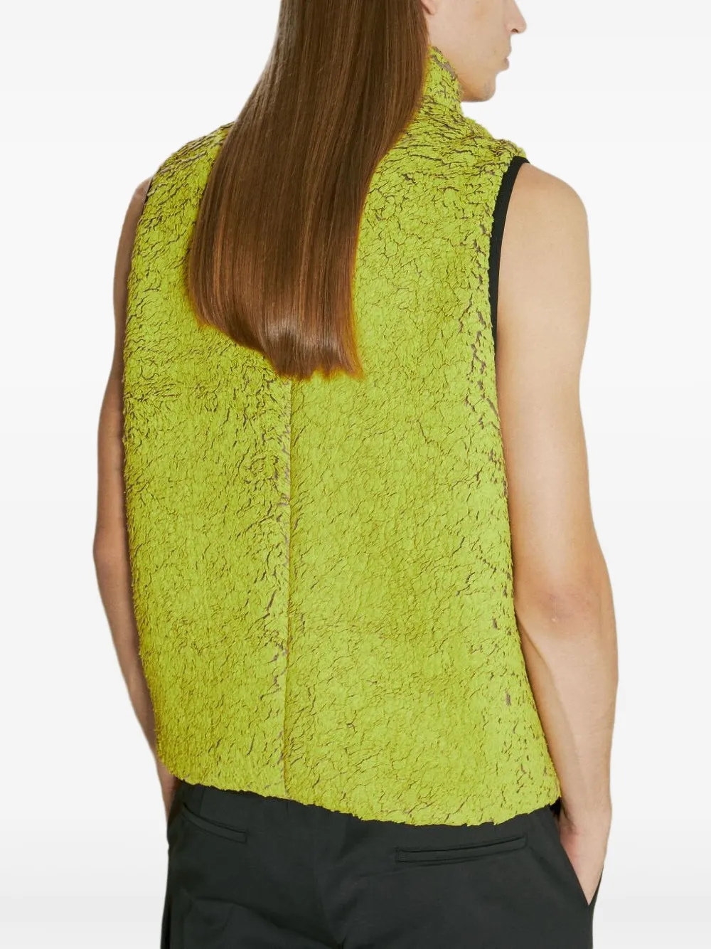 Song For The Mute Bodywarmer van imitatiebont Geel