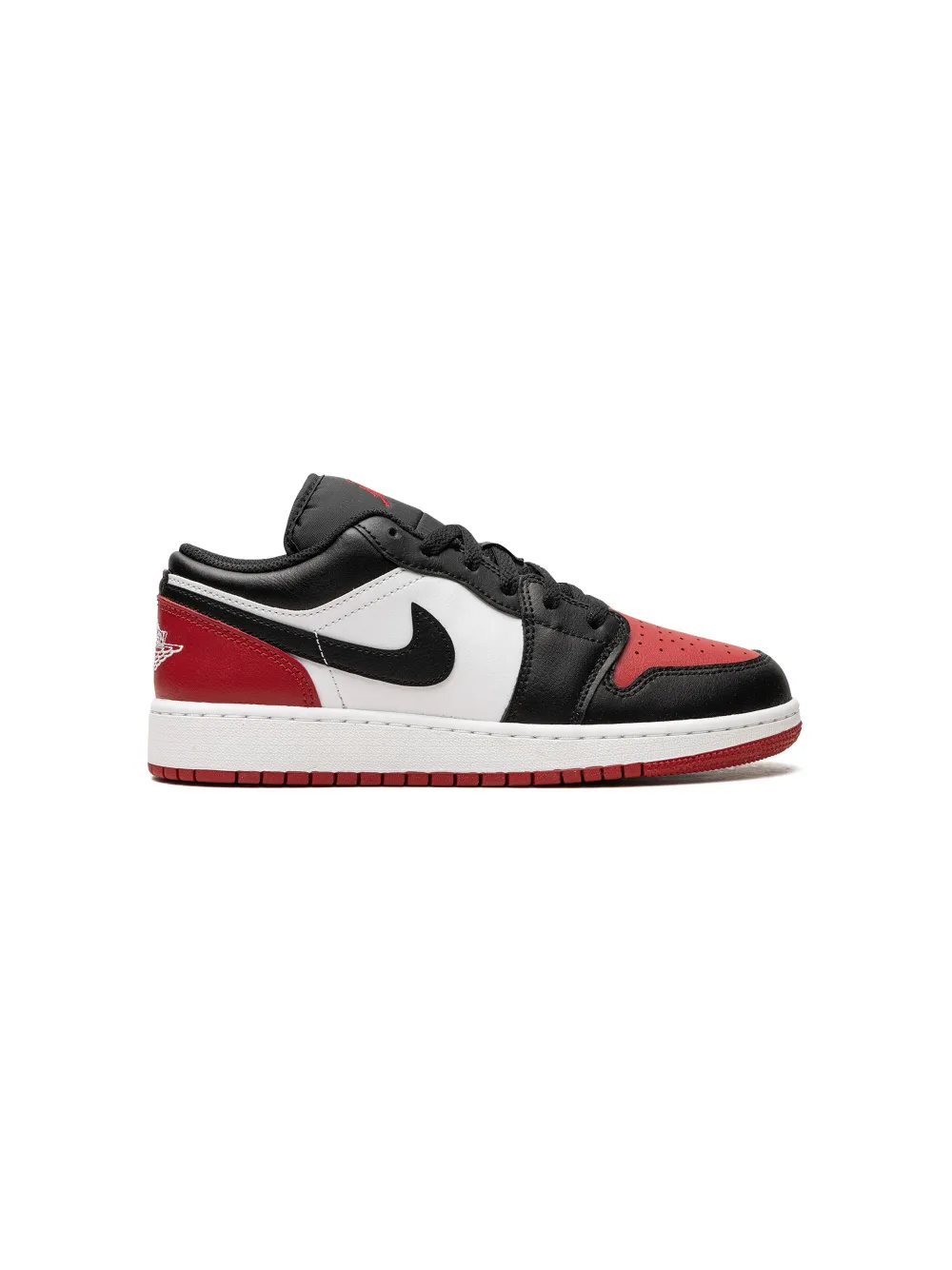 Jordan Kids Air Jordan 1 Low Bred Toe sneakers  - Wit