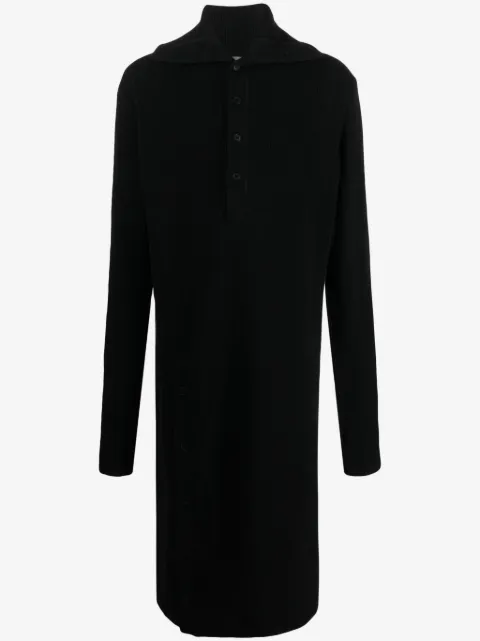 Yohji Yamamoto lång kofta med huva