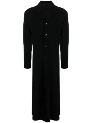 Yohji Yamamoto ウール コート | ブラック | FARFETCH JP