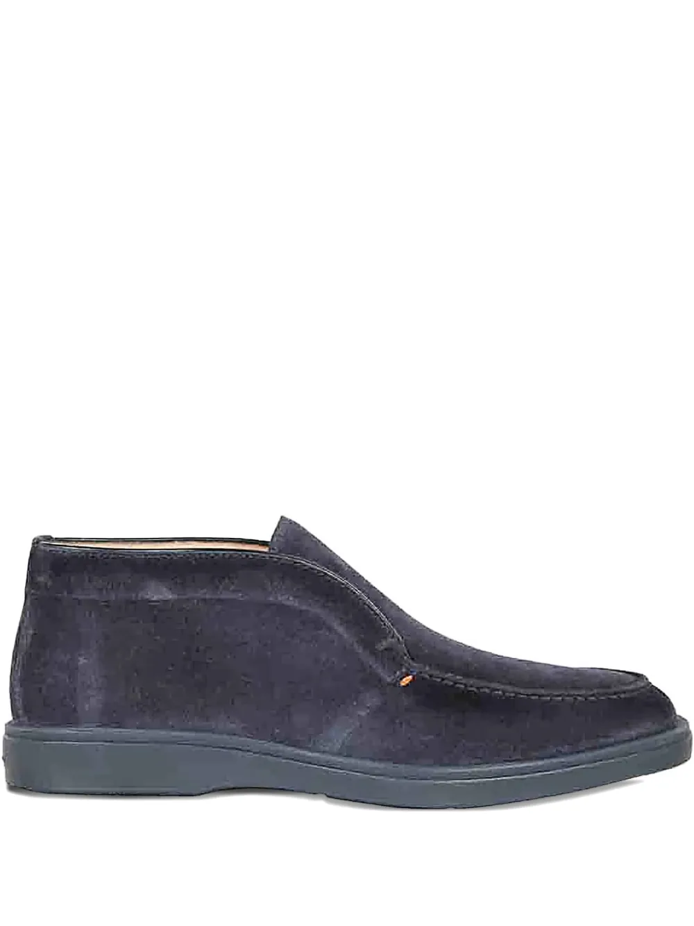 Santoni suede slip-on boots Blauw