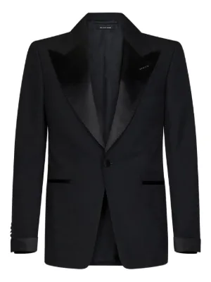 TOM FORD トム・フォード ベルベット シングルジャケット | ブラック