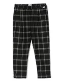 Il Gufo plaid-check tapered trousers - Black