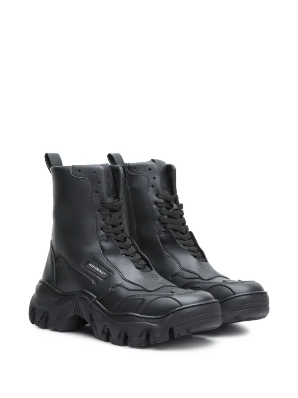 【良品】ROMBAUT ロンバート アンクルハイブーツ 41 ブラック Rombaut Boccaccio II アンクルブーツ | ブラック | FARFETCH JP