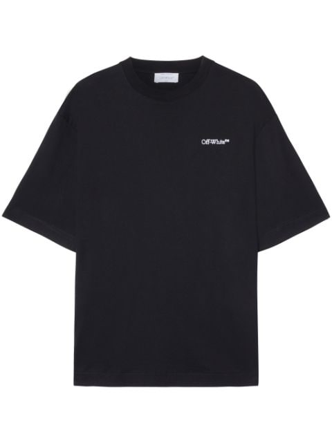 Off-White Tattoo Arrow-embroidery cotton T-shirt