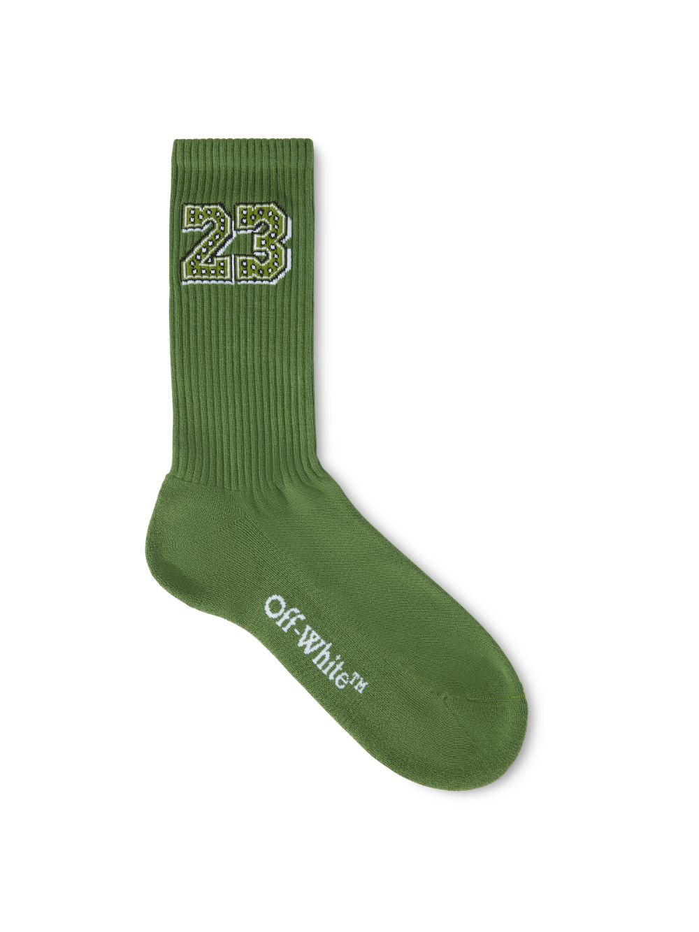 Off-white 23 Bandana Socks In Green