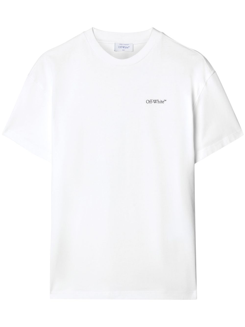 Off-white Floral-print Cotton T-shirt In White