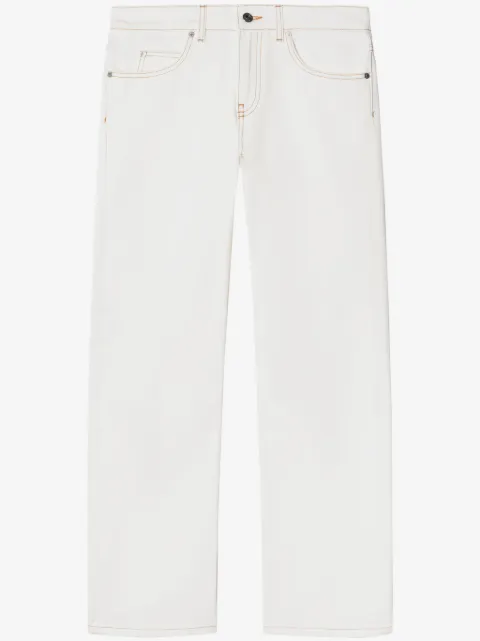Off-White contrast-stitching straight-leg jeans