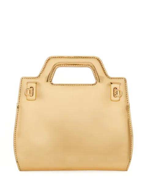 Ferragamo Wanda metallic-finish mini bag 