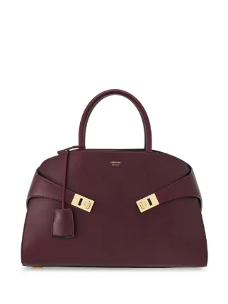 Ferragamo Hug レザーハンドバッグ M | レッド | FARFETCH JP