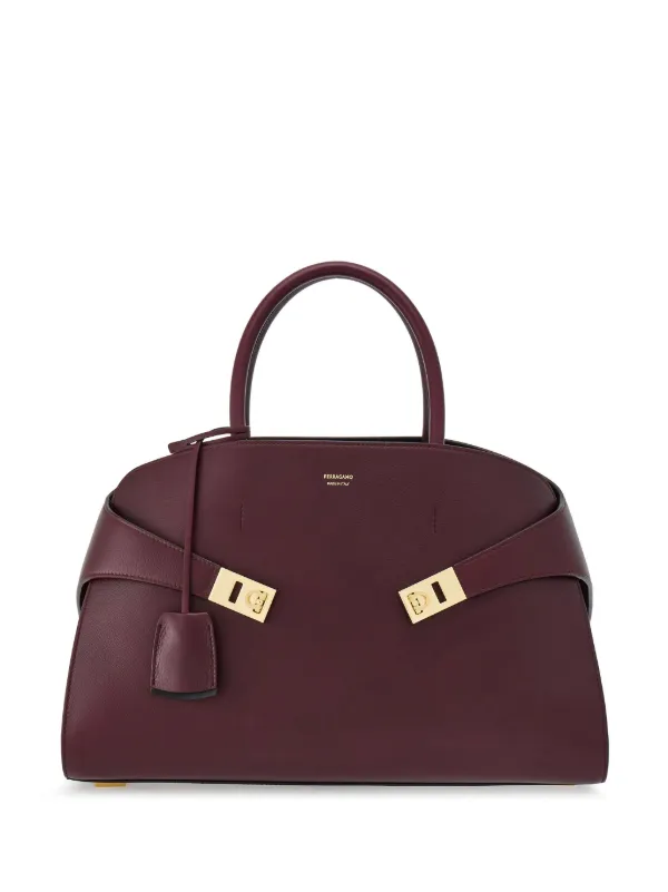 ハンドバッグ FERRAGAMO Hug Leather Medium Tote Bag FERRAGAMO Hug medium leather tote | NET-A-PORTER