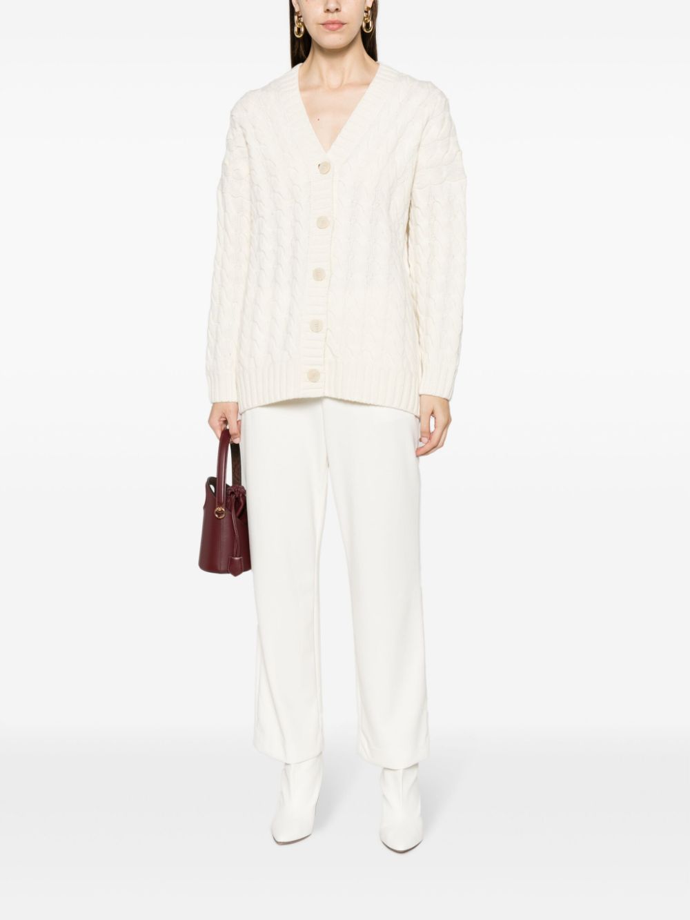 Theory jersey-texture straight-leg trousers - Wit