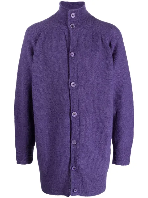 Yohji Yamamoto high-neck button-up cardigan 