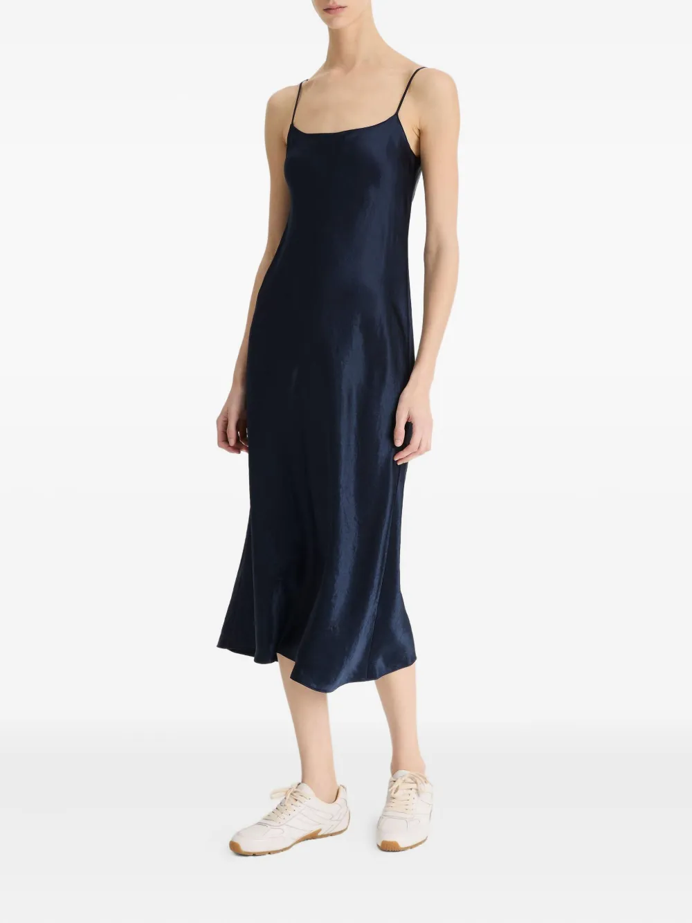 Vince slip midi dress - Blauw