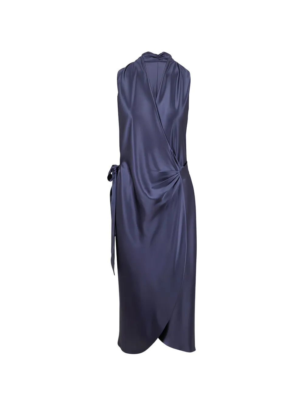 Peter Cohen Nikki sleeveless wrap midi dress - Blau