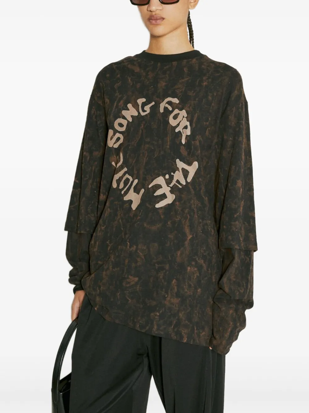SONG FOR THE MUTE DISTRESSED-LOGO T-SHIRT