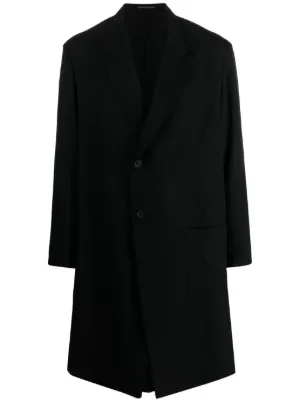 Yohji Yamamoto ファインニットコート | ブラック | FARFETCH JP