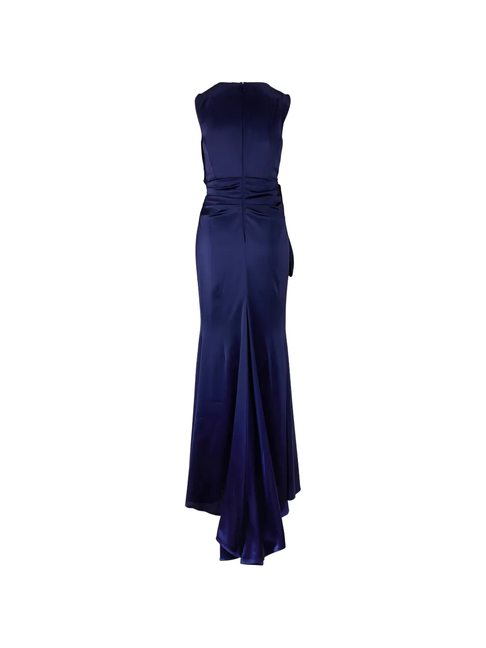 Talbot Runhof draped sleeveless midi dress - Blauw