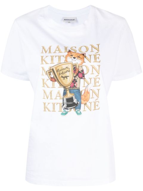 Maison Kitsune Fox Champion cotton T-shirt Women