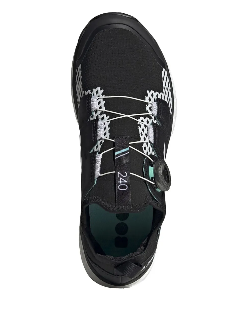 adidas Terrex Agravic BOA Trail Running "Core Black Cloud White Acid Mint" sneakers