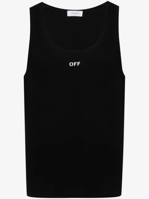 Off-White top con logo estampado