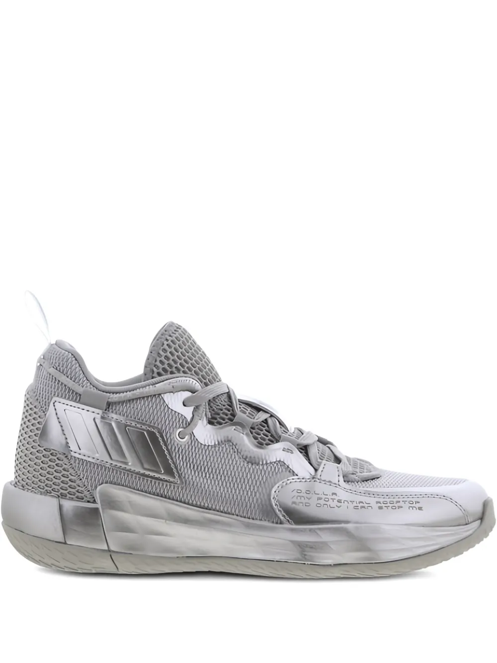 adidas Dame 7 EXTPLY "Grey Two/Silver Metallic/Cloud White" sneakers | Silver | Image 1