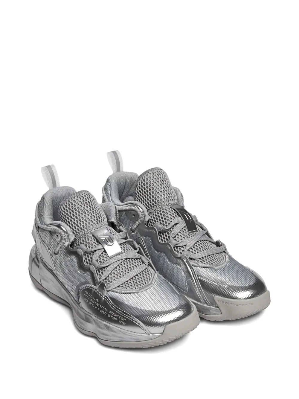 adidas Dame 7 EXTPLY "Grey Two/Silver Metallic/Cloud White" sneakers | Low-Tops | Image 2