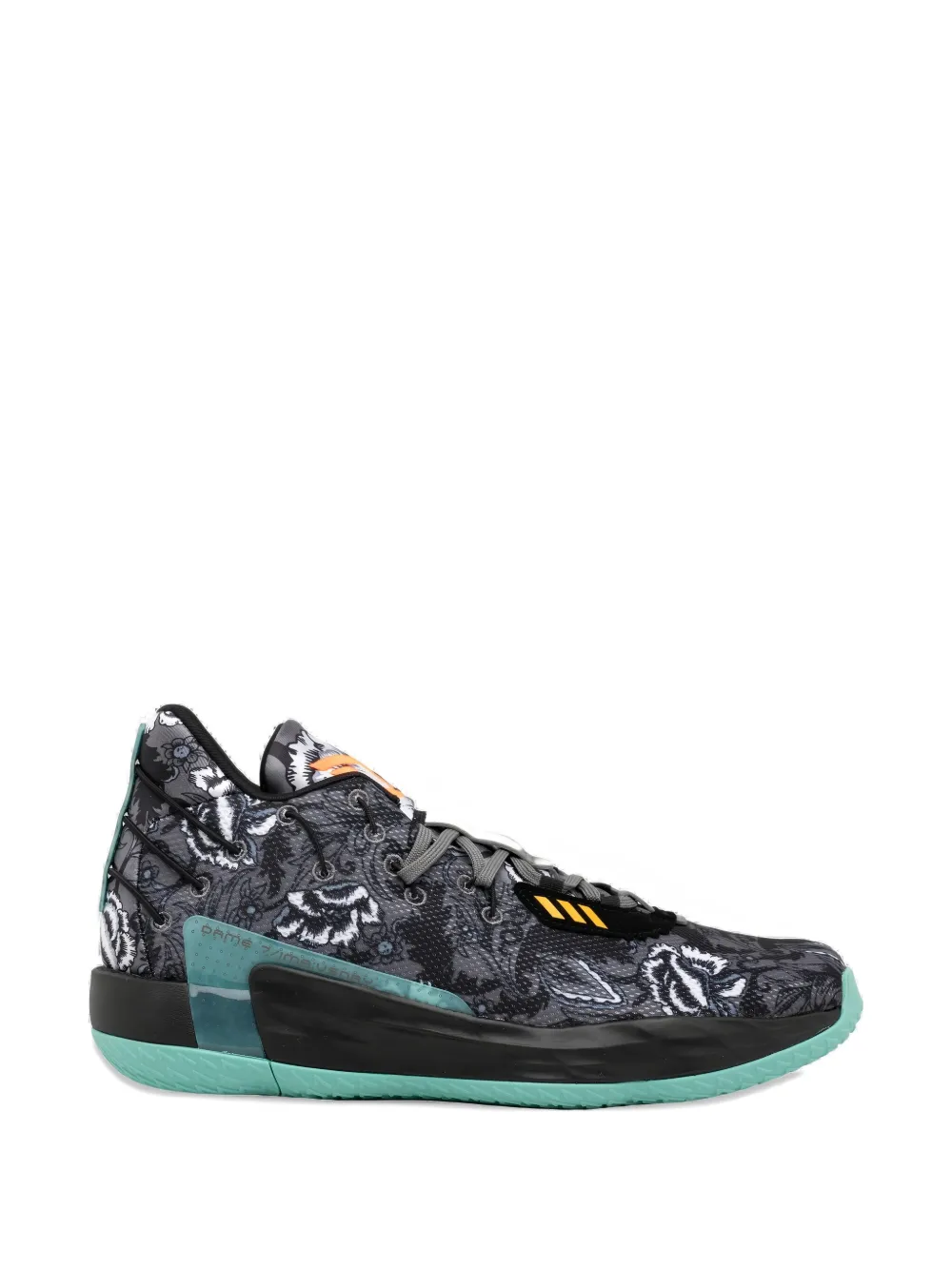 adidas Dame 7 GCA "Core Black/Grey Four/Acid Mint" sneakers | Hi-Tops | Image 2