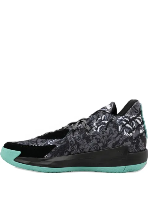 adidas Dame 7 GCA "Core Black/Grey Four/Acid Mint" sneakers