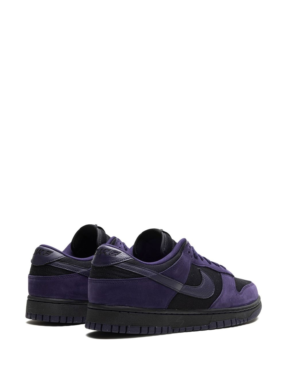 Shop Nike Dunk Low "purple Ink" Sneakers In Black