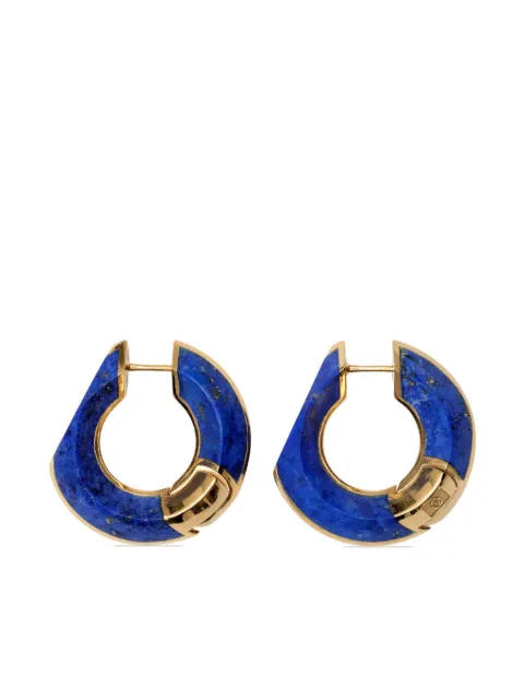 Burberry lapis lazuli hoop earrings