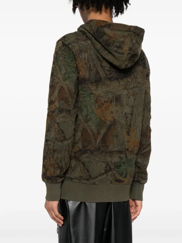 【関税込み】1017 ALYX 9SM SSENSE限定 カーキ フーディ 1017 ALYX 9SM abstract-print Cotton Hoodie | Green | FARFETCH