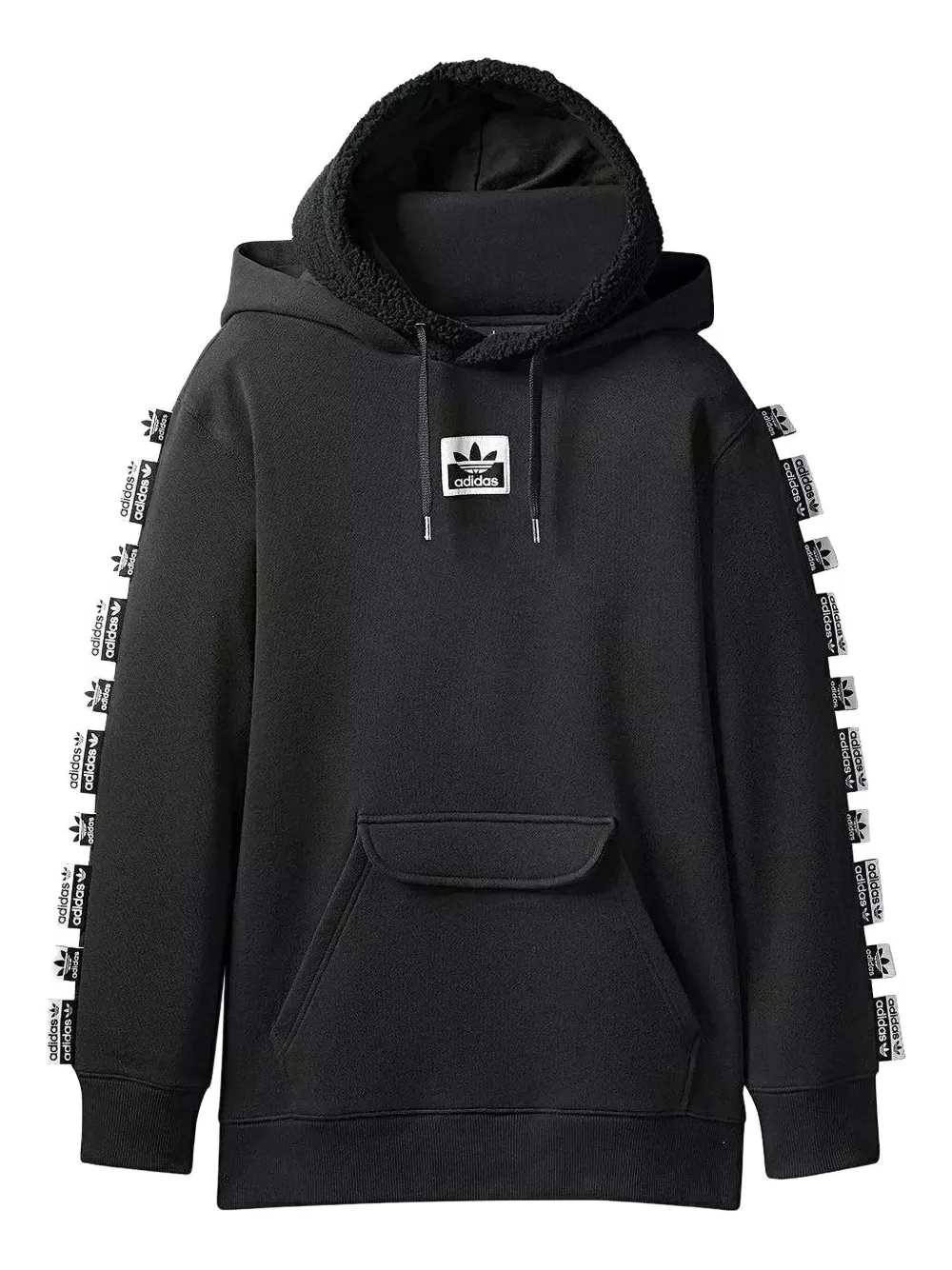 Adidas x Olivia Oblanc drawstring hoodie Zwart