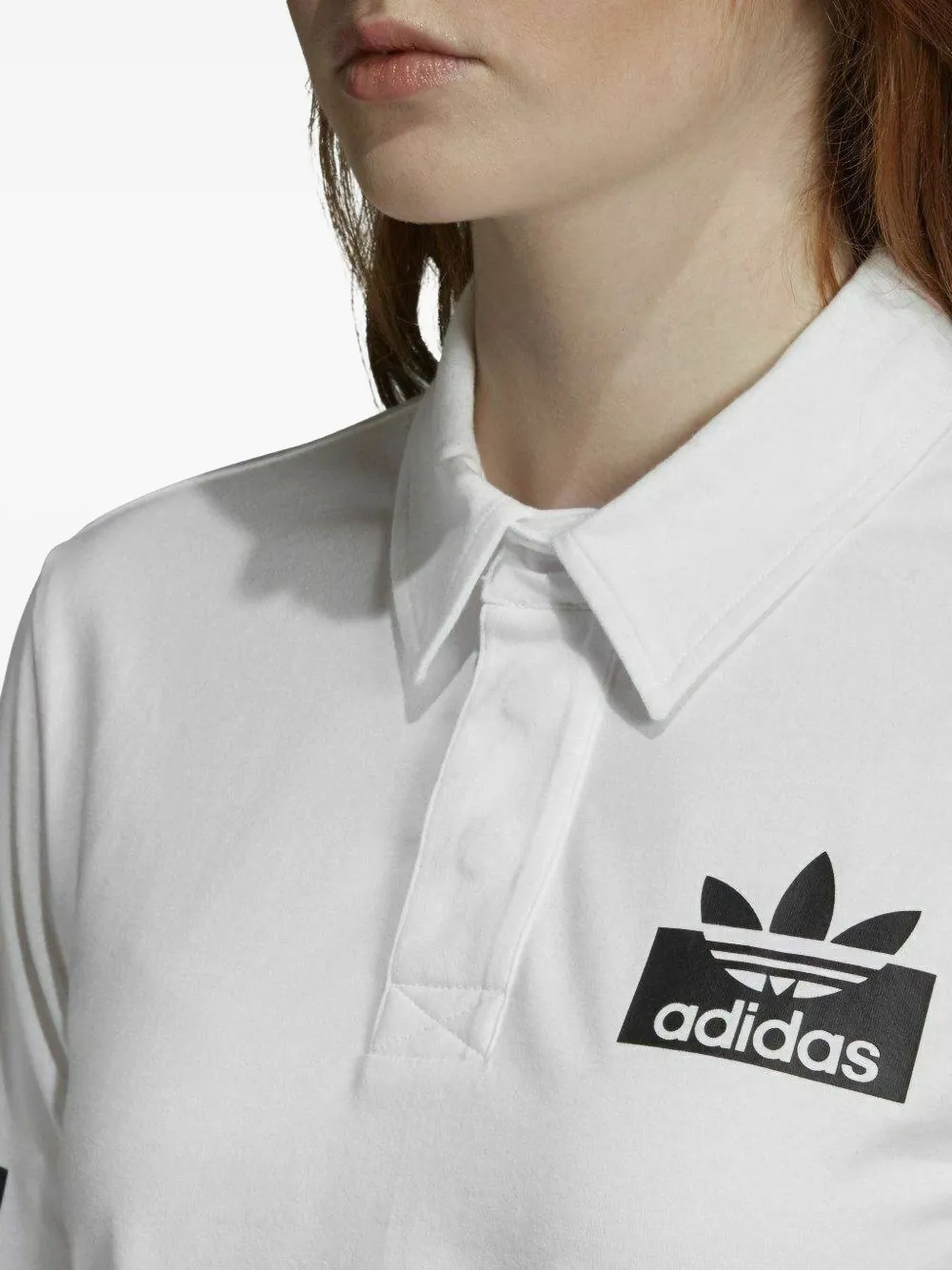 adidas Stadium Rugby polo top Wit