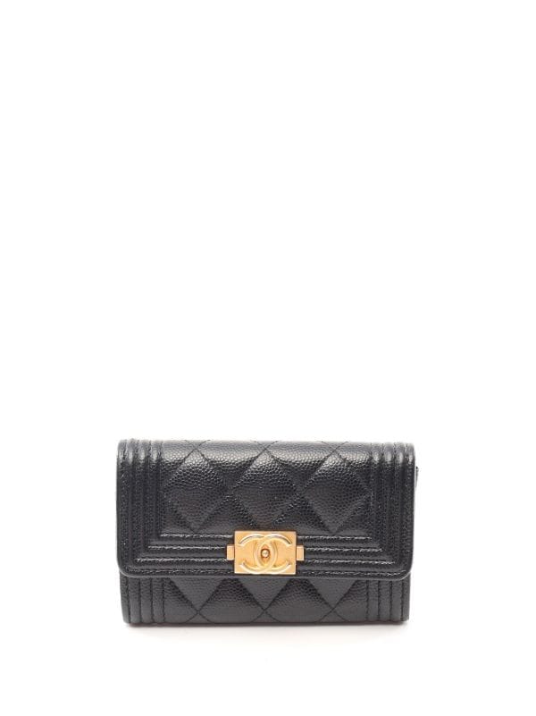 CHANEL Pre-Owned 2018 Boy Chanel Compact Wallet - Farfetch
