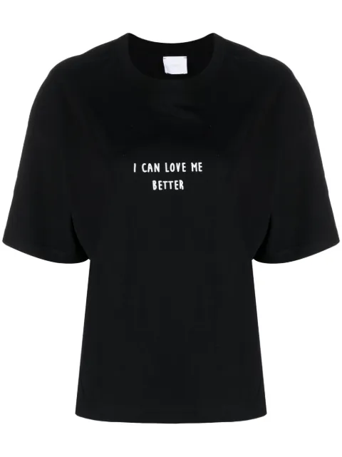 Merci slogan-print cotton T-shirt