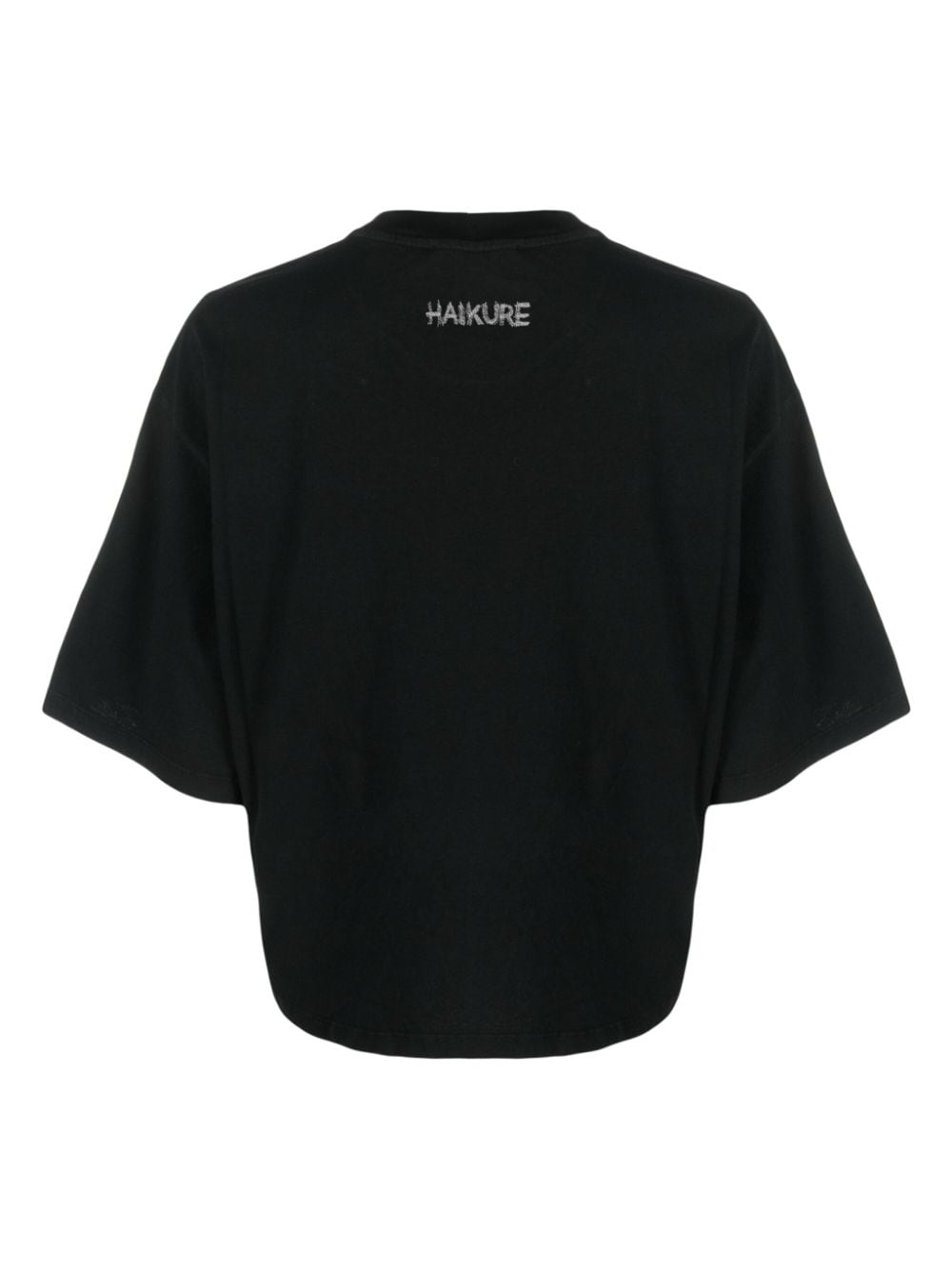 Haikure T-shirt met logoprint Zwart