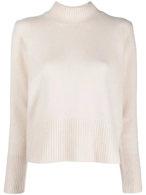 Pull en laine à col montant - Alysi - Modalova