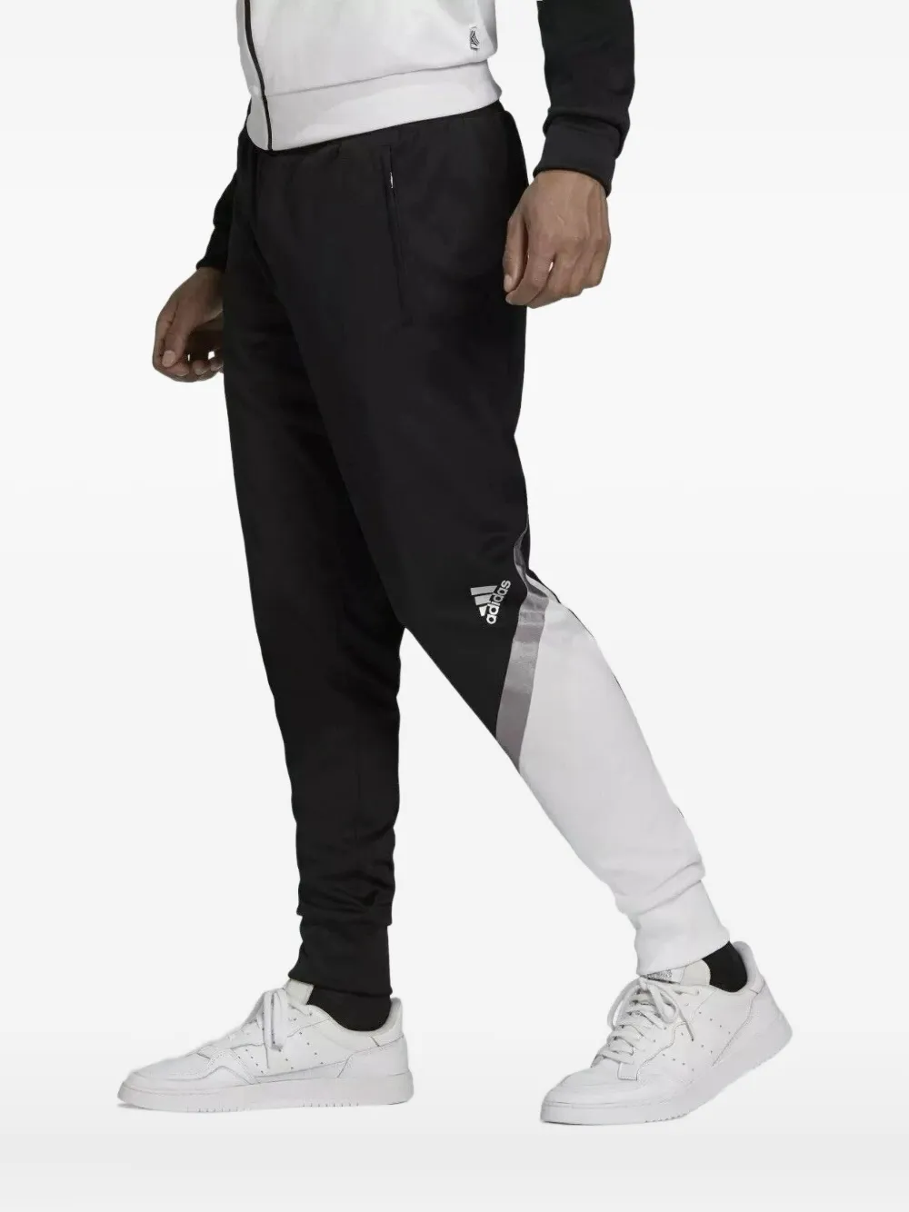 Adidas panelled joggers Zwart
