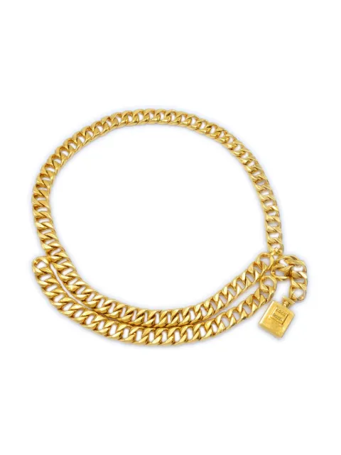 CHANEL Pre-Owned 1990-2000s Perfume chain-link belt