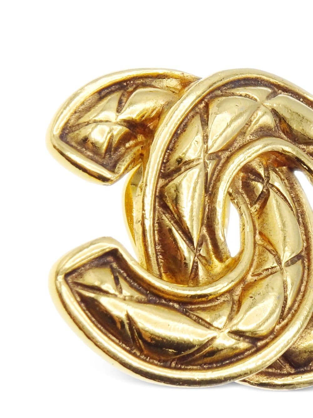 Image 2 of CHANEL Pre-Owned 1990-2000s CC clip-on earrings