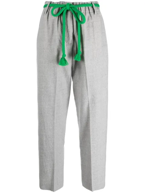 Alysi belted straight-leg trousers
