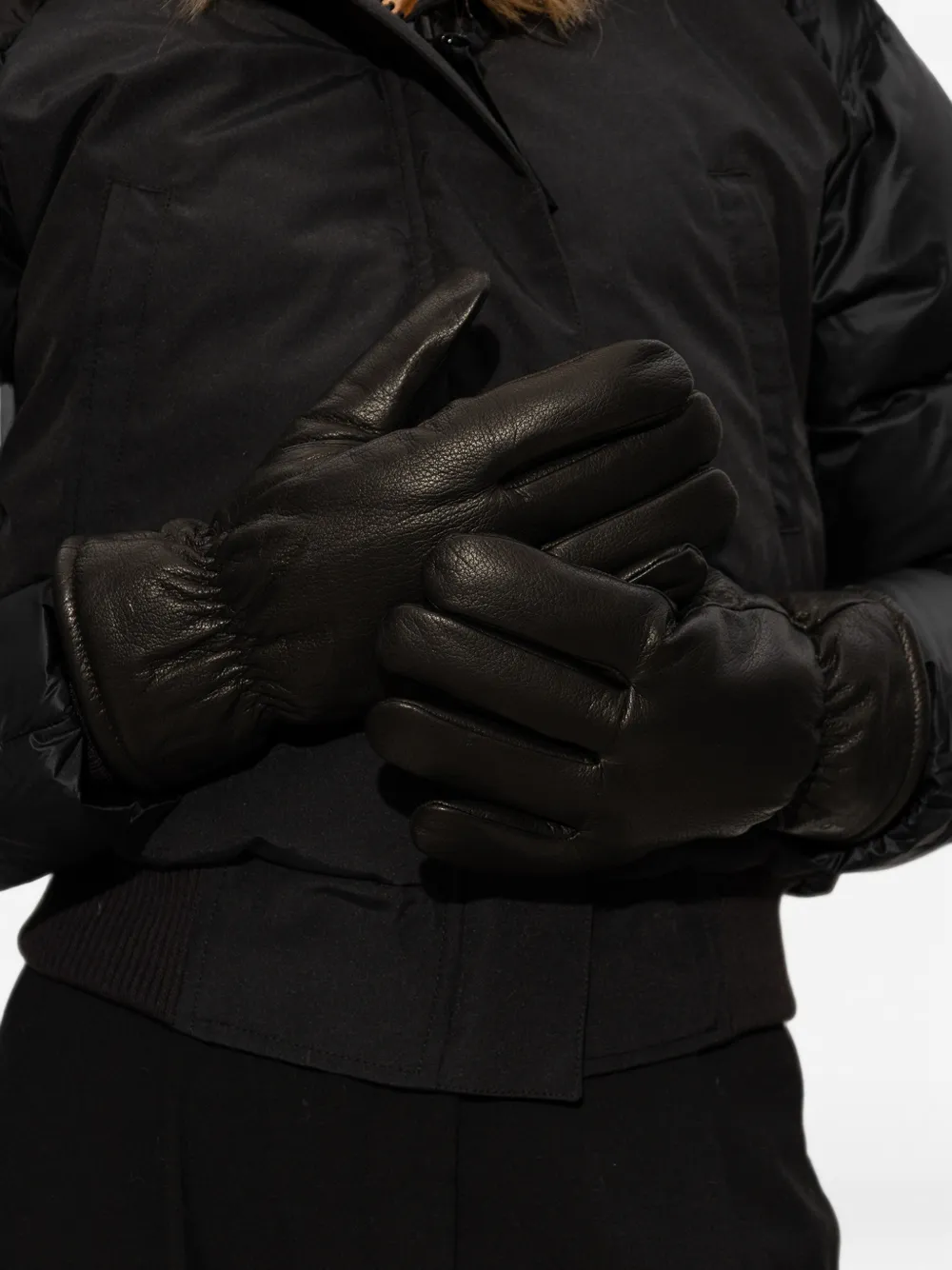 Carhartt WIP Fonda Leather Gloves | Black | FARFETCH