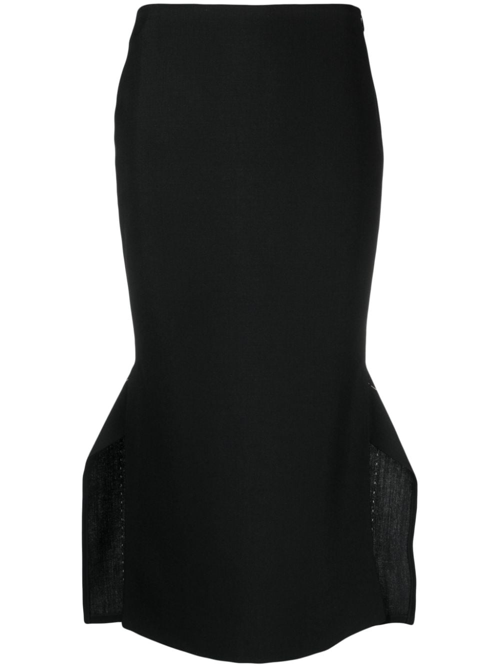Shop The Row Fishtail Pencil Skirt In Black