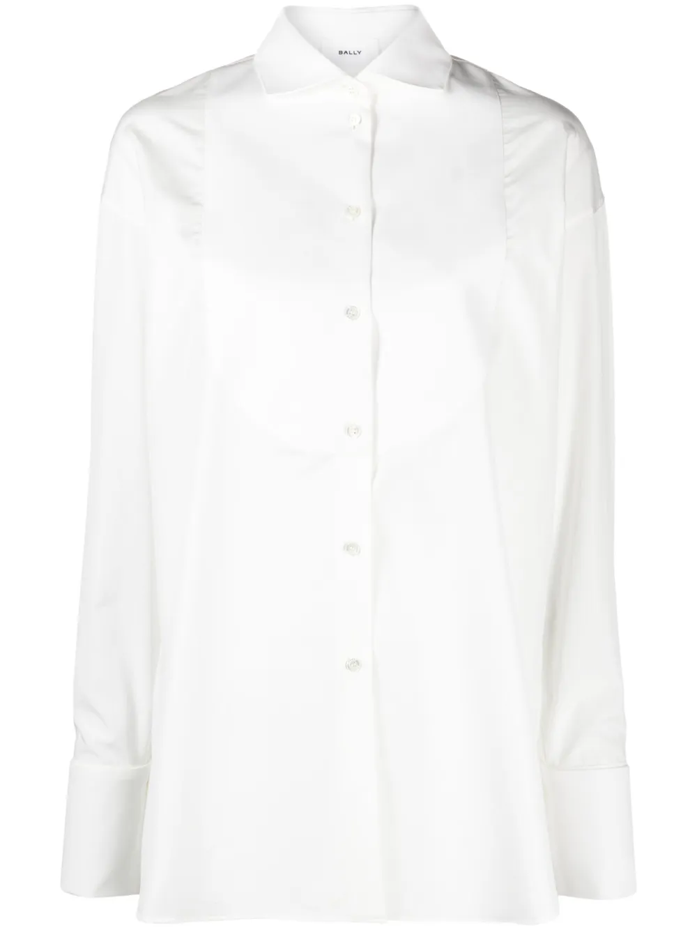 Bally Long-sleeve Cotton Shirt In White