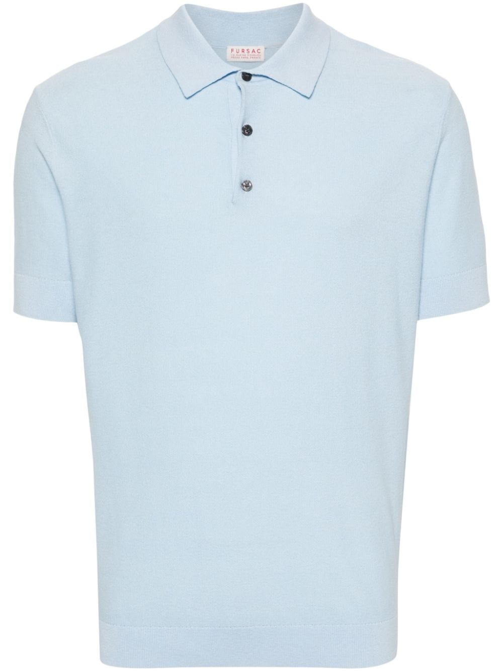 Fursac Piqué Polo Shirt In Blue