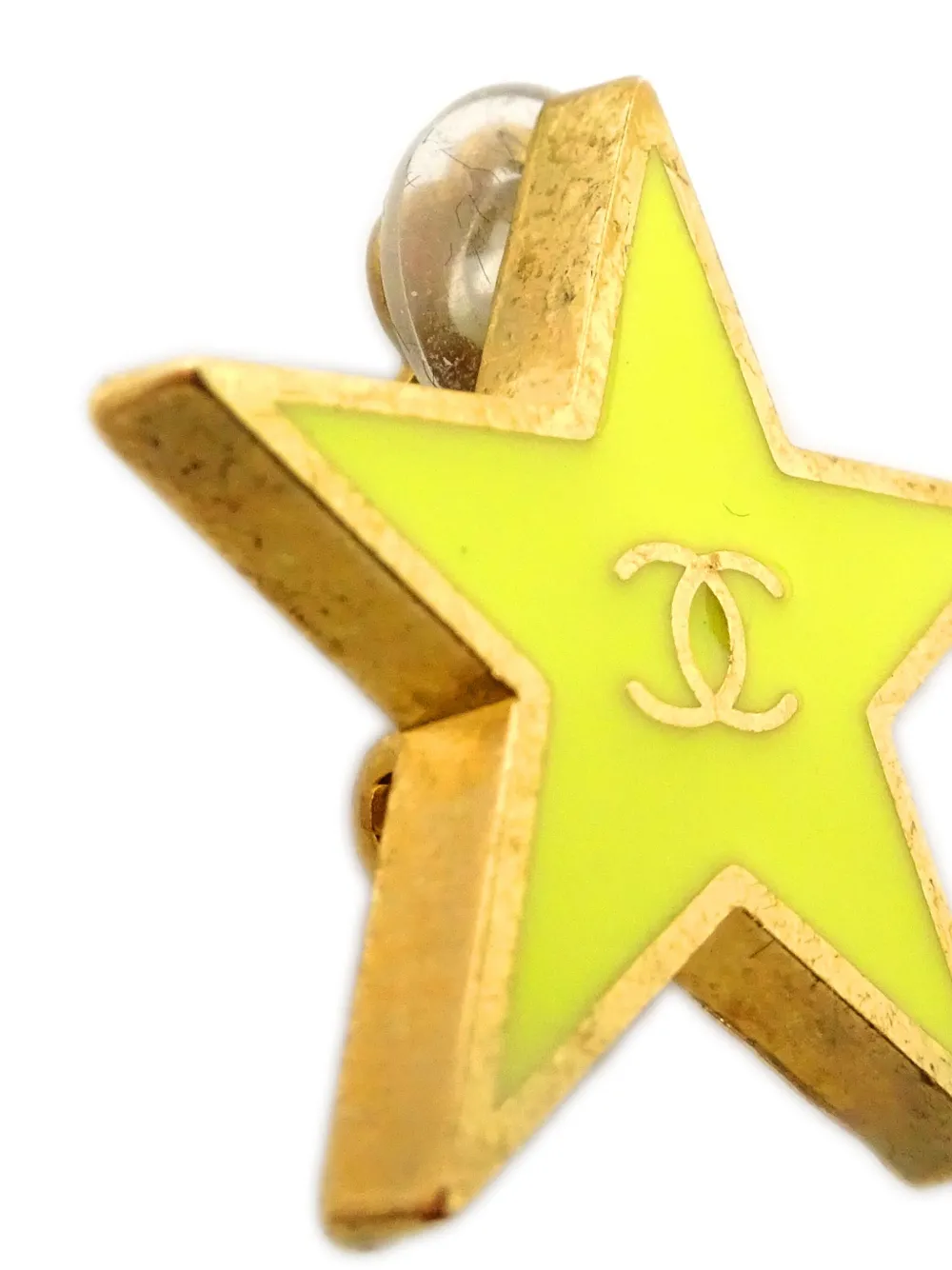 CHANEL Pre-Owned 2001 oorclips met CC logo - Goud