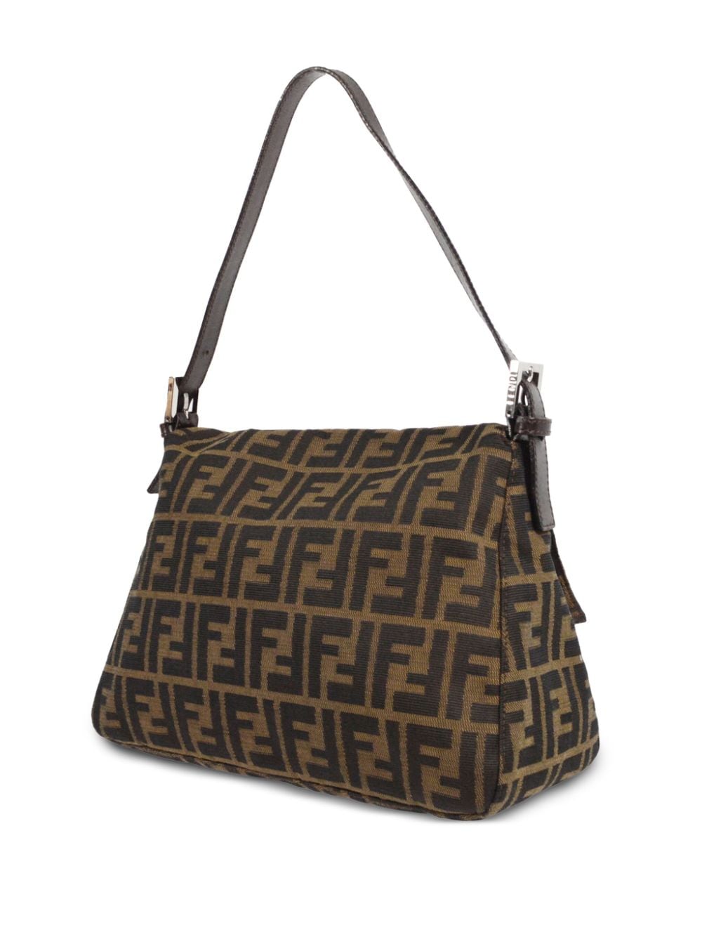 Pre-owned Fendi 1990-2000s Mamma Baguette Shoulder Bag In Brown